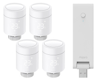 Zestaw Smart Home Aqara 4x Głowica termostatyczna W600+HUB E1